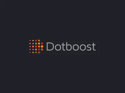 Dotboost colors consulting d dot dotboost dots grow growth logo mark software symbol