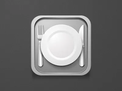 1 Hour Tray challenge fork grey hour icons knife one plate rebound result tray