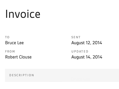 Minimal invoice gesta invoice metro