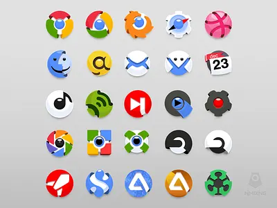 Stark Icons colourful customize dock icons osx replacement system set vector