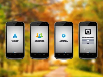 App introduction and login android app application grey ico icons introduction mobile nexus samsung ux