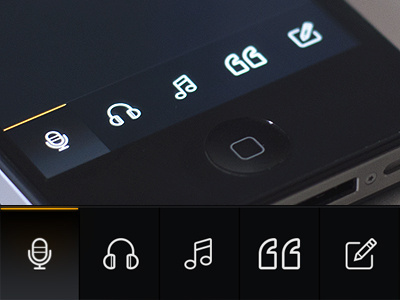 Iphone Menu app design france iphone mathieubrg odin paris ui