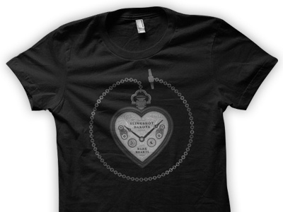 Slingshot Dakota Dark Hearts band cd dark hearts design illustration music record shirt slingshot dakota topshelf records vinyl
