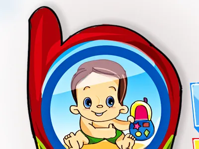 Look Who Is Calling Logo cartoon comics illustration kids logo toys