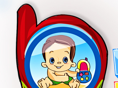 Look Who Is Calling Logo cartoon comics illustration kids logo toys