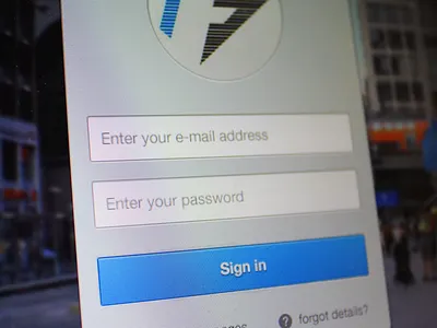 Login blue clean cta design grey gridfog image light login ui ux web design