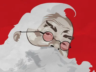 Natural Born Santa christmas santa tangent snowball tarantino
