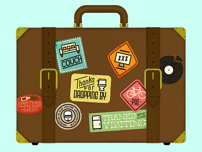 Staycation design illustration staycation travel travel stickers type type design typography