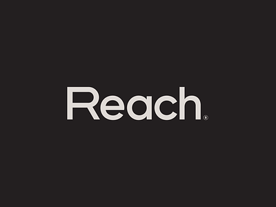 Unused Reach Wordmark ecommerce extend globe logisitics package reach shipping stretch wordmark