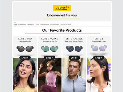 Jabra Amazon Branding branding design graphic design typography ui ux vector web website