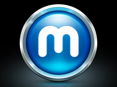 MacGameStore App Icon app application blue border game glow icon icons logo mac macgamestore macos metal os outline ramotion reflect round shadow store