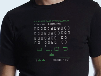 Tee concept concept illustration invaders mobile phone phones portugal t shirt tee tv