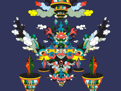 The Impossible Cluster of all Imaginable Things impossible cluster modular character design nomint weirdink