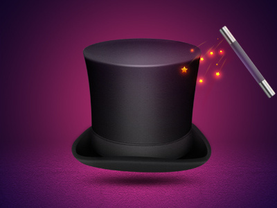 Magical Hat bangalore cap chennai glow hat icon india kerala magic pink puppy purple violet wand web