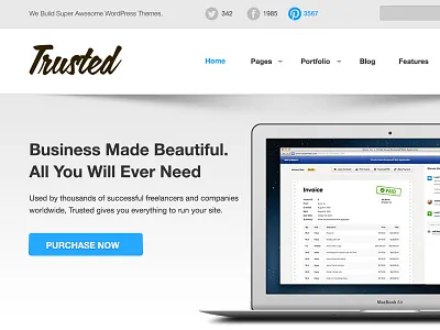 Trusted PSD Template psd sale template trusted