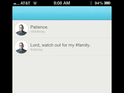 prayrbox Real Preview 1 app church faith flannel hand icons ios iphone plaid prayer prayrbox uitableview