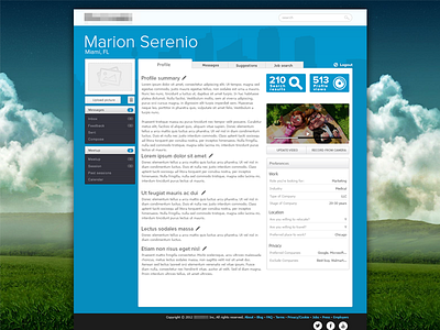 Dh Account Page account account page blue home page homepage ui uix webdesign