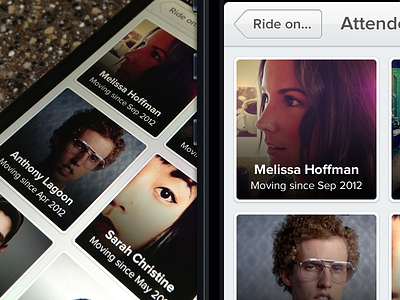 Who's Going... iOS iPhone List of Peeps app friends ios iphone list retina