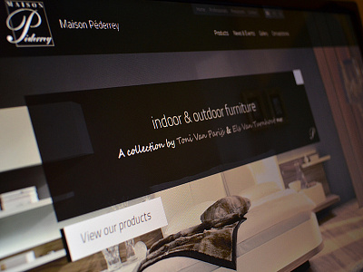 Maison furniture home interior landing perfect pixel webdesign yummy