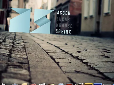 Logo / Wallpaper as background city fashion fold folds logo name origami personal logo style typographic typography wallpaper