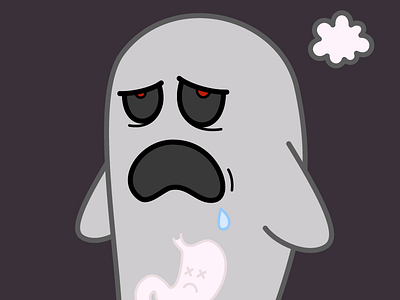 Hungry Hauntings ghost halloween hot dog stomach
