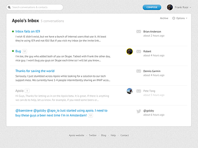 Simple Inbox apoio inbox simple