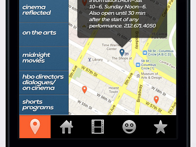 Geolocation (wip) app clean design film geolocation icons interface iphone map mobile movie photoshop ui