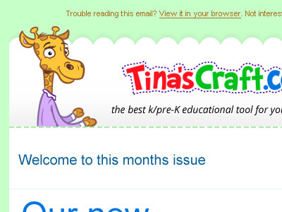 Tinascraft newsletter