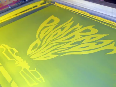 Polar Bear Club 1st color of 2 (screenprint) cars crash custom typography gigposter hot wheels jason taylor polar bear club process screenprint type