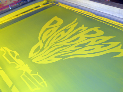 Polar Bear Club 1st color of 2 (screenprint) cars crash custom typography gigposter hot wheels jason taylor polar bear club process screenprint type