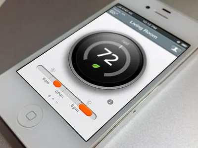 Nest Mobile for iPhone app home home automation ios iphone mobile nest phone thermostat ux