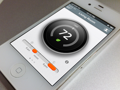 Nest Mobile for iPhone app home home automation ios iphone mobile nest phone thermostat ux