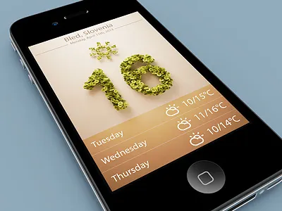 Weather Spring app design ios spring weather webshocker