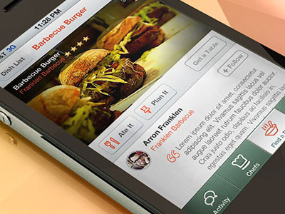 Chefsfeed app chefs iphone restaurant