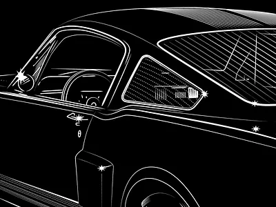 Ford Mustang Gt 350 automobile black and white car ford gt 350 illustration line mustang