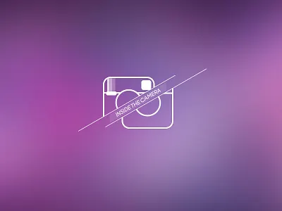 Inside The Camera camera icon instagram vector