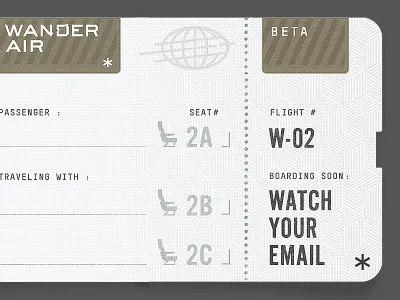 Your Ticket is Waiting illustration type