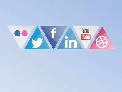 Download Triangle Social Icons icons social triangle triangle social icons