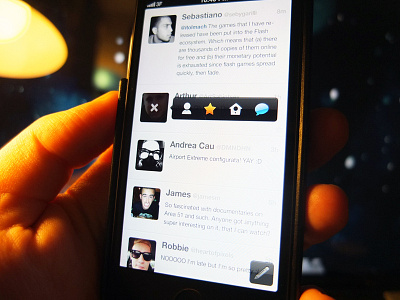 Social App app app.net clean custom design ios simple social tent tent.io twitter ui ux white