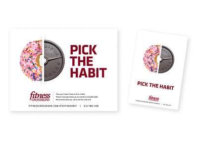 Fitness Crossroad - Pick the Habit graphic design