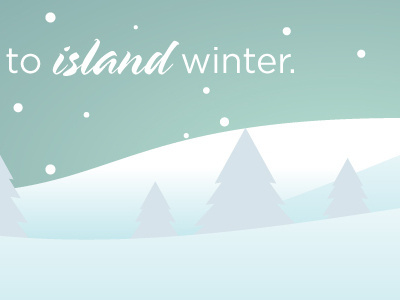 Tis the season island farms snow winter
