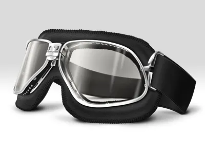 Retronaut Goggles Illustration chrome glasses goggles icon illustration leather lens photoshop retro retronaut strap time