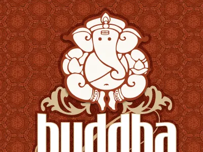 Buddha Bean Coffeehouse Logo coffee illustrator logo