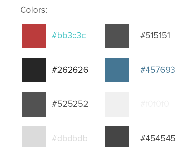 Codetunes.com UI Kit adelle buttons colors palette hover kit links menu proxima nova ui ui kit
