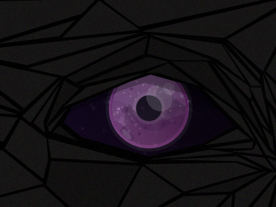 Violet eye from illustration grey illustration noise selective triangle universe violet