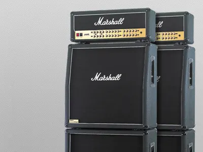 Marshall Amplification amp amplifier attachment black button dark dial dropdown feature full icon knob logo marshall navigation noise rebound rock speaker wide