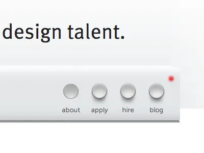 Braun-inspired nav bar amplifier braun interface navbar navigation skeuomorphic ui