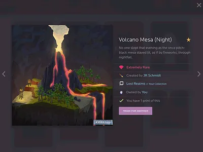 Neonmob Piece Detail art collectible lightbox