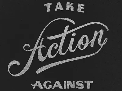 Take Action decorative lettering ligature sans script serif swash type typography vintage