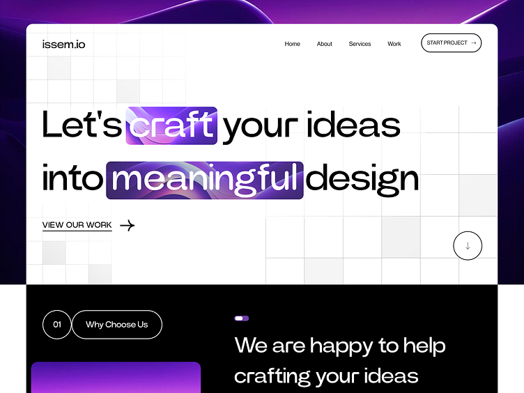 issem.io - Digital Agency Landing Page by JordanAA for Vektora on Dribbble